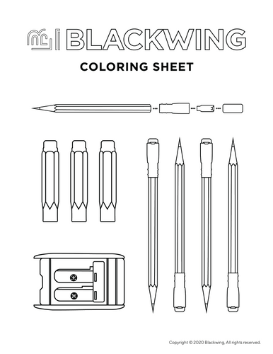Blackwing Coloring Sheets