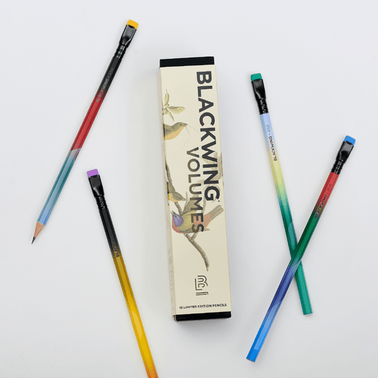 Blackwing 458 volume  pencils, featuring 4 different gradients inspired by birds.