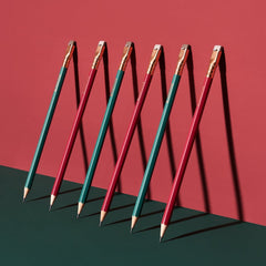 red and green Blacking matte pencils