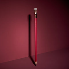 Blackwing matte red pencil with gold ferrile and brown eraser