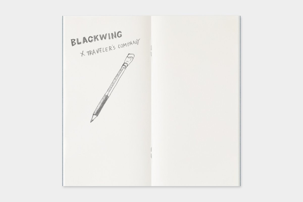 Blackwing x Traveler's Company notebook with blank pages