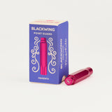 A magenta pink Blackwing Point Guard, shown next to its blue and pink packaging box on a clean white background.