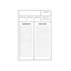 Recipe Card front