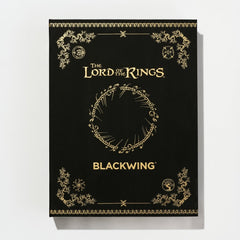 Blackwing box with 'The Lord of the Rings' lettering and design on a white background