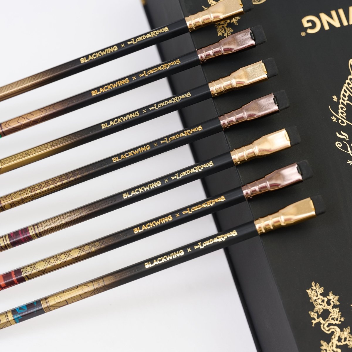Blackwing x Lord of the Rings pencils with gold accents