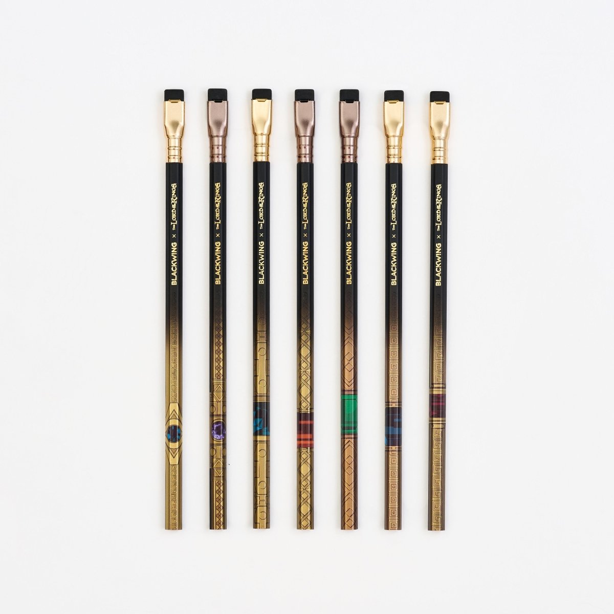 Blackwing x Lord of the Rings pencils on white background