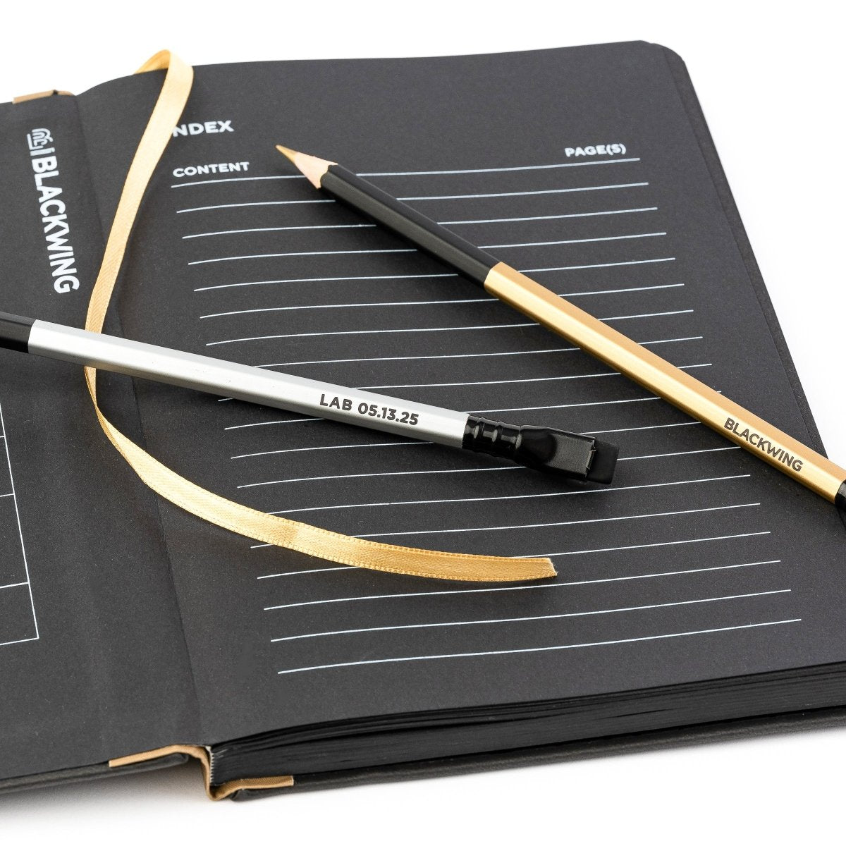 Blackwing Lab 05.13.25 Black Paper Hardcover Notebook with Lab 05.13.25 pencils