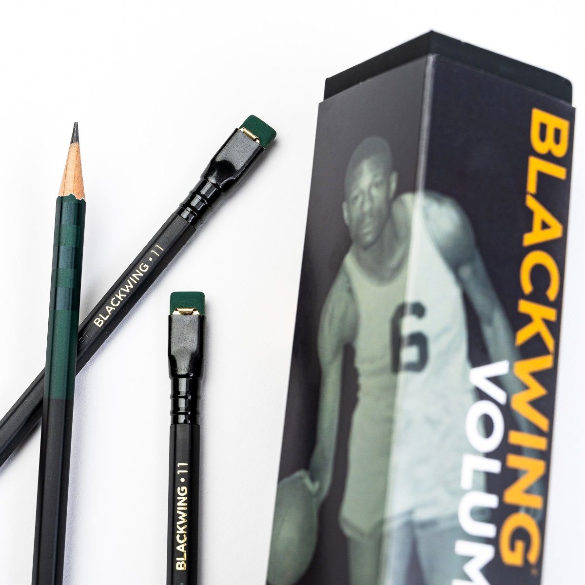Blackwing Volume 11 Bill Russell Pencils and packaging
