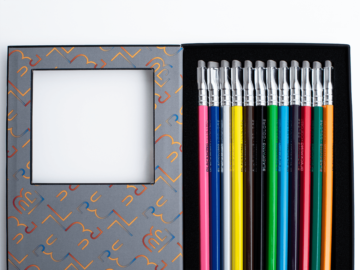 Blackwing Colors - 12 pack, inside packaging