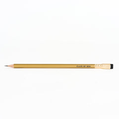 gold pencil with 'Class of 2026' markingin black  on a white background