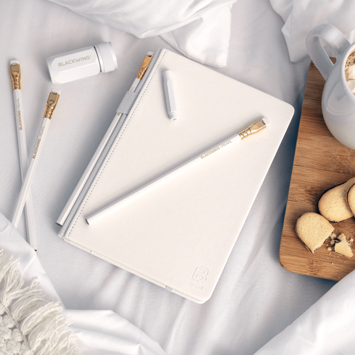 Blackwing winter notebook essentials set with pencils, sharpener, point guard, and notebook