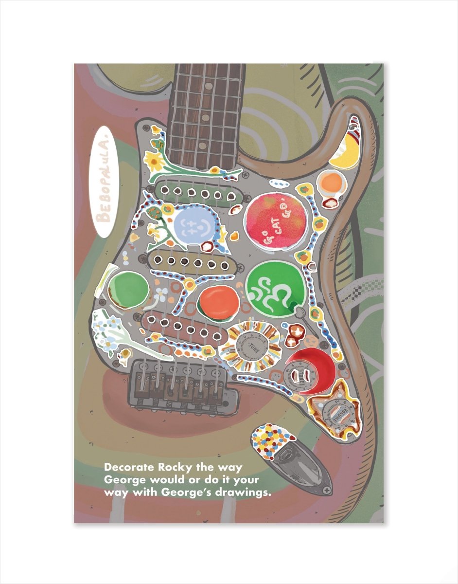 Blackwing x George Harrison notebook sticker sheet