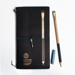 Blackwing x TRAVELER'S COMPANY notebook, pencil, and point guard