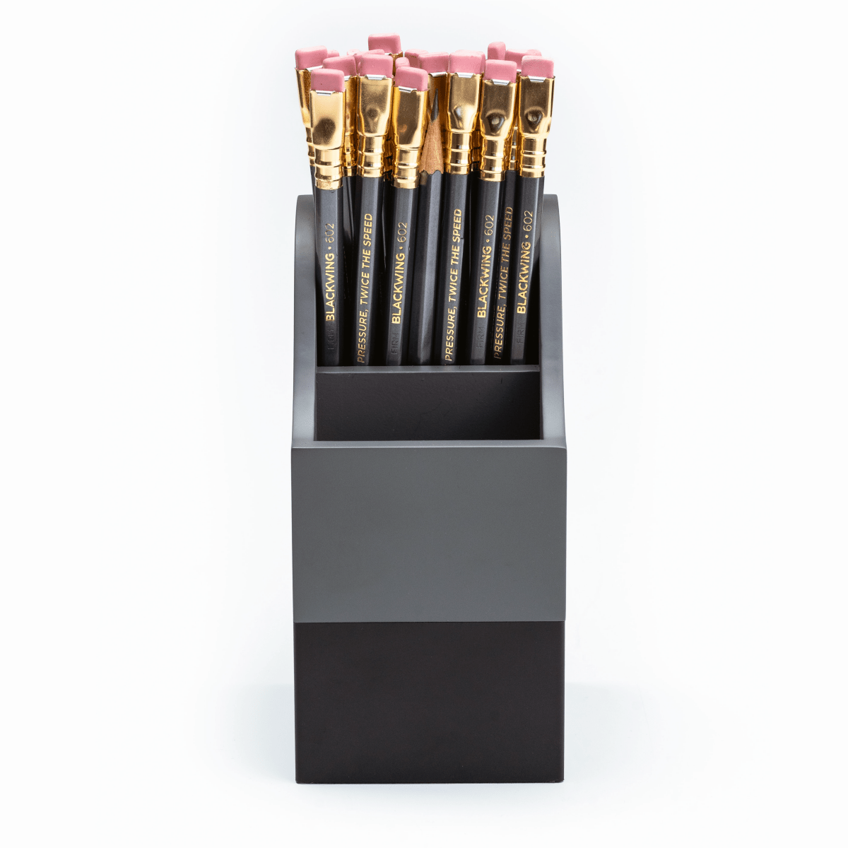 black pencil cup