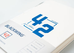 Blackwing Volume 42 White Slate Notebook - a tribute to Jackie Robinson