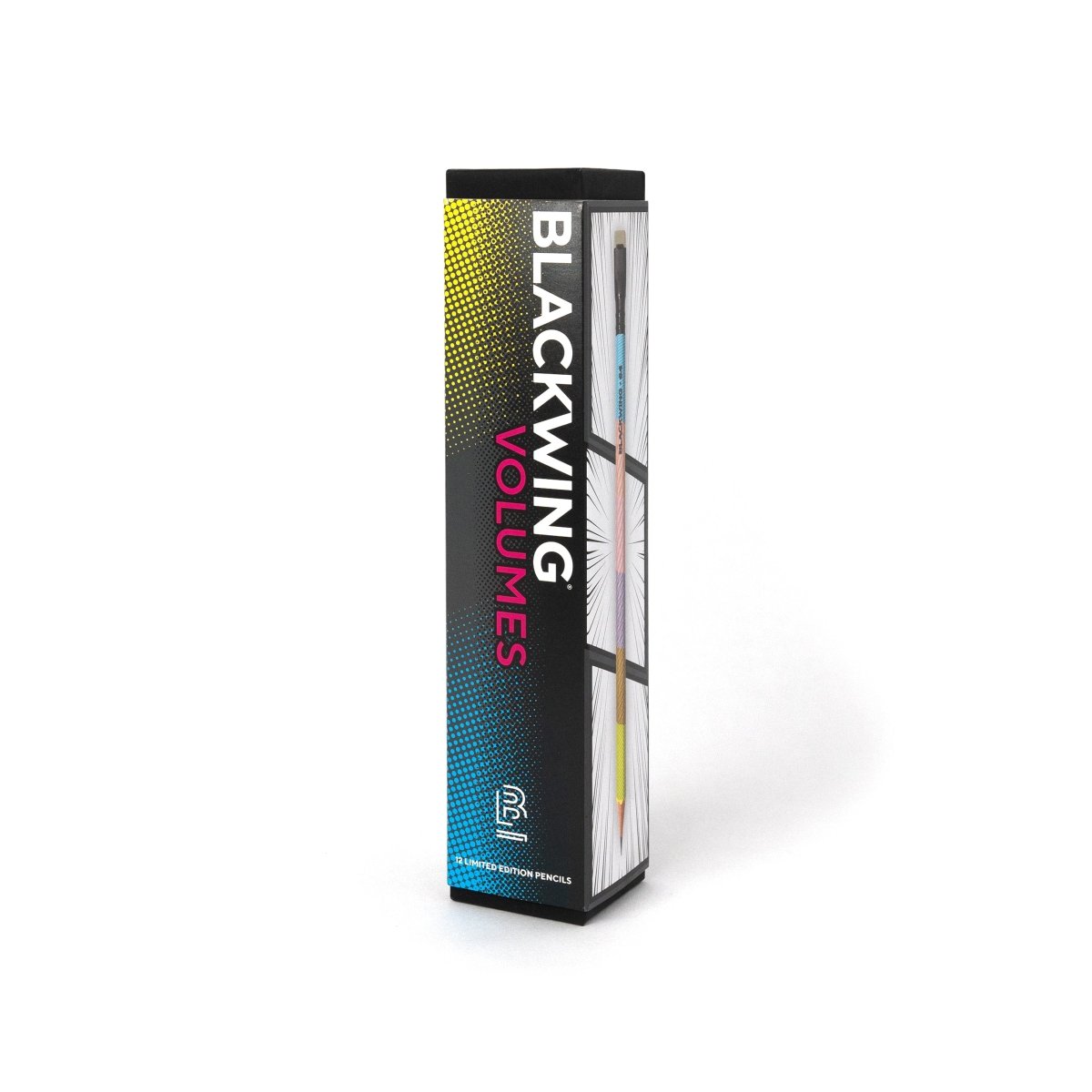 A box with a Blackwing Volume 64 (Set of 12) pencil in it.