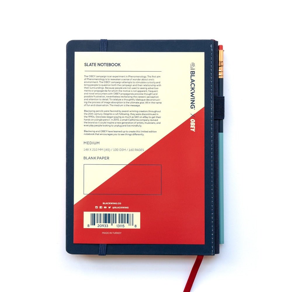 Blackwing x Obey Giant - Notebook Back