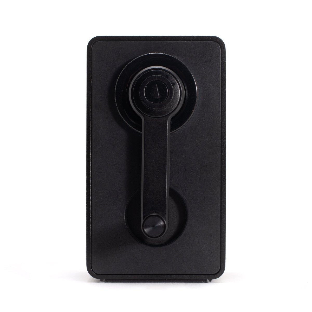 black desktop sharpener with crank handle