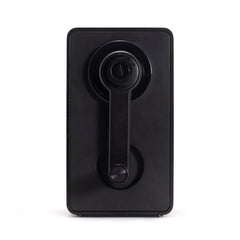 black desktop sharpener with crank handle