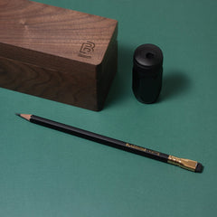 Blackwing Walnut Box with pencil and one-step sharpener