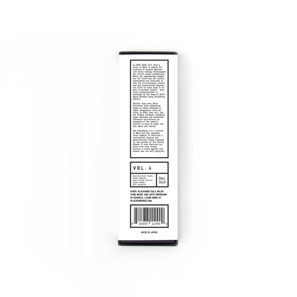 Blackwing Volume 4 Box - Back