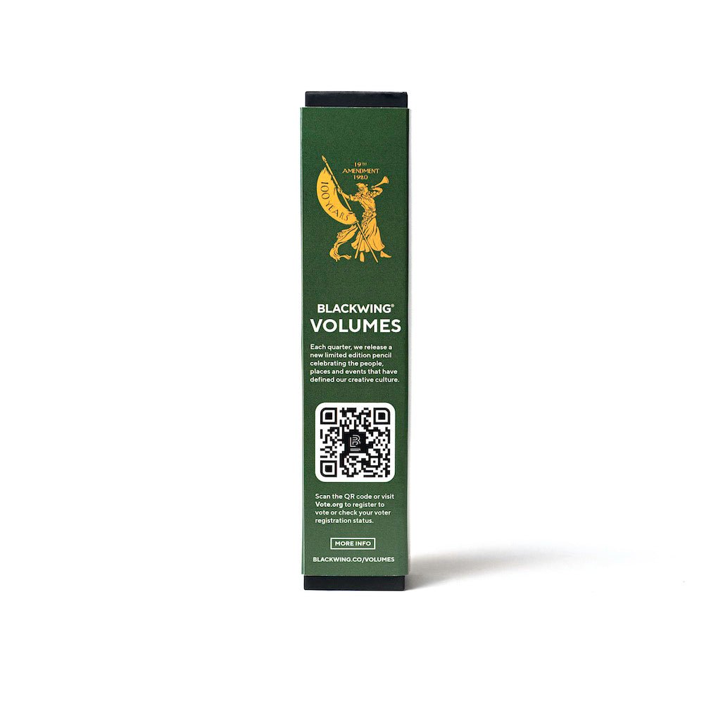 Blackwing Volume XIX 12 pack box - scan the code to check your voter registration status