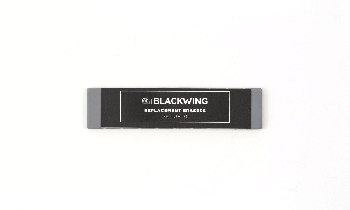 Blackwing Replacement Erasers in grey, set of 10