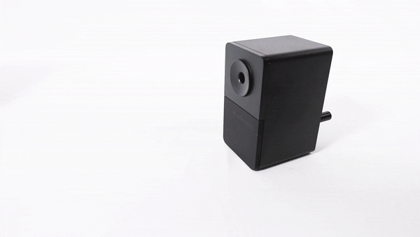 Blackwing Desktop Sharpener in use gif