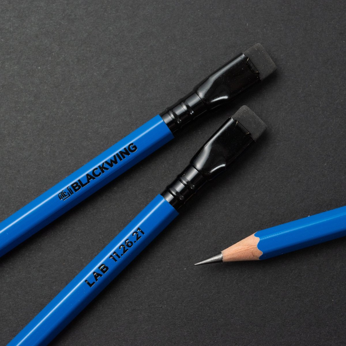 Blue Blackwing Lab 11.26.21 pencils 