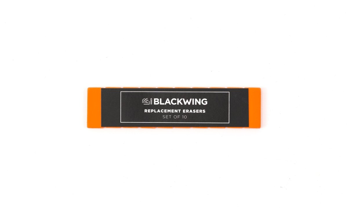 Blackwing Replacement Erasers in orange, set of 10