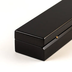 Blackwing Piano Box - black wood box with gold hinge