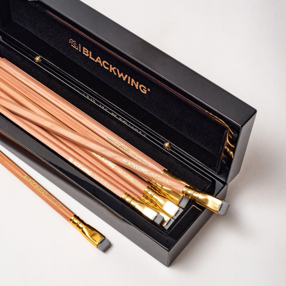 Blackwing Piano Box with Blackwing Natural Pencils