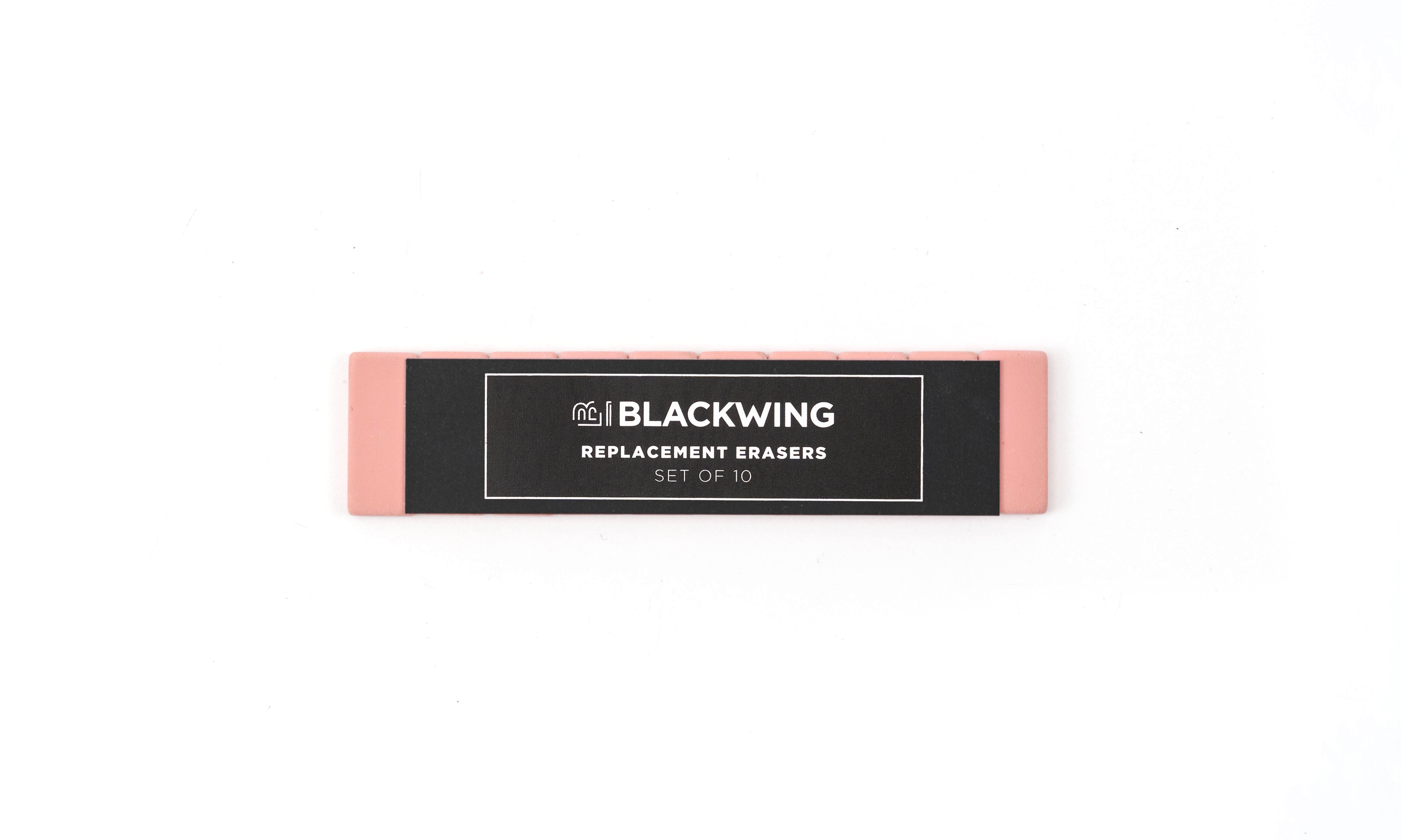 Blackwing Replacement Erasers in pink, set of 10