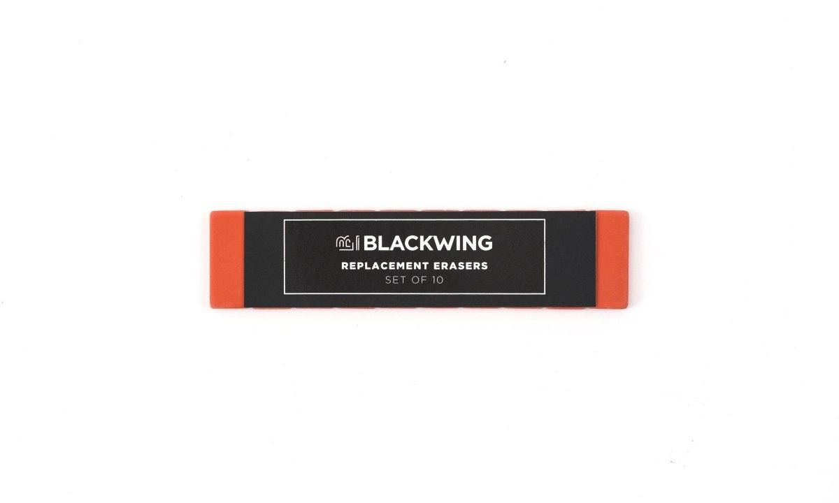 Blackwing Replacement Erasers in red, set of 10