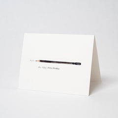 A limited edition Blackwing Volumes Notecard featuring a pencil designed by Samantha Dion Baker.