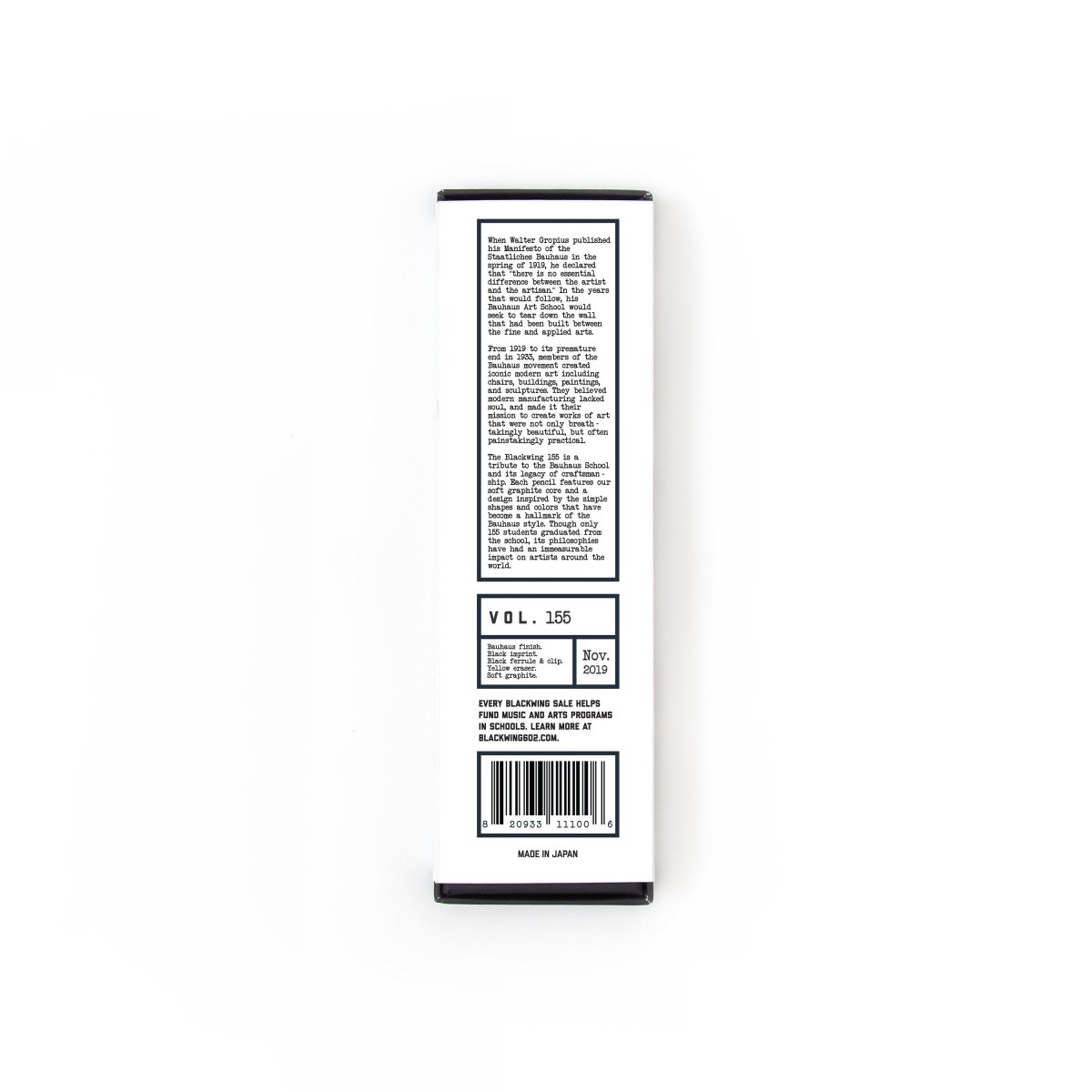 Blackwing Volume 155 Package - Back